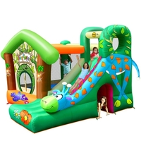 Duplay Jungle Fun Bouncy Castle with Giraffe Slide