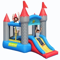 Duplay Medievil Pentagon Bouncy Castle with Slide