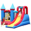 Duplay Red Brick Turret Bouncy Castle with Slide