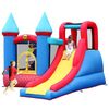 Duplay Red Brick Turret Bouncy Castle with Slide