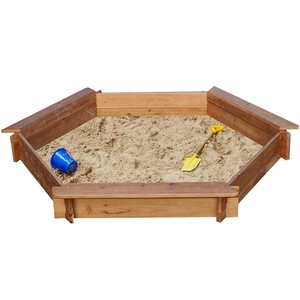 Garden Games 3 Seat Hexagonal Sandpit