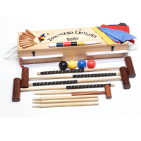 Garden Games Townsend 4 Player Croquet Set (inc Wooden Box)