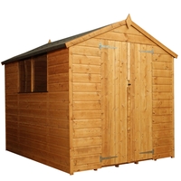 Hallmark Shiplap Double Door OSB Apex Shed (8ft x 6ft)