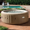 Intex PureSpa Bubble Round 6 Person Hot Tub