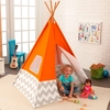 Kidkraft Play Teepee Orange Chevron