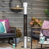 La Hacienda 4.5ft Tower Patio Heater with Speaker