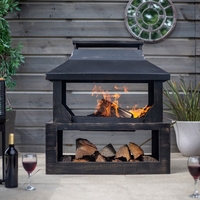 La Hacienda Stonehurst Wood Burning Fireplace
