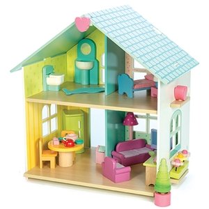 Le Toy Van Evergreen House Doll House with Furniture