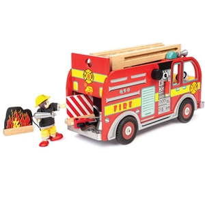 Le Toy Van Fire Engine Set with Firefighter