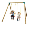 Little Tikes Roma Wooden Double Swing Set