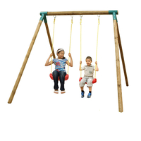 Little Tikes Roma Wooden Double Swing Set