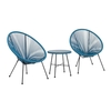Monaco Blue Egg Chair Set