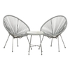 Monaco Grey Egg Chair Set