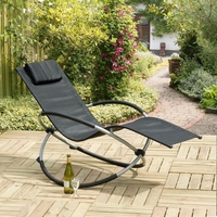 Orbit Relaxer Black Rocking Chair