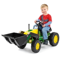 Pedal Ride on Digger Yellow/Green