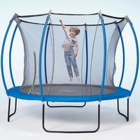 Plum 10ft Colours Springsafe Trampoline-Snorkel Blue/Lime