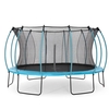 Plum 14ft Colours Springsafe Trampoline-Turquoise/Honeysuckle Pink