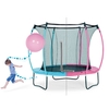 Plum 8ft Colours Springsafe Trampoline - Turquoise/Honeysuckle Pink