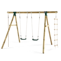 Plum GIBBON Wooden Swing Set