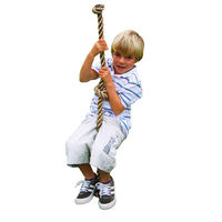 Plum Knotted Climbing Rope