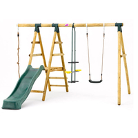 Plum MEERKAT Wooden Swing Set