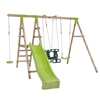 Plum Muriqui Wooden Swing Set