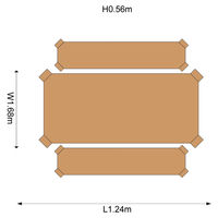 Plum Premium Wooden Activity Sandpit Table with Benches