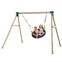 Plum Spider Monkey II Wooden Garden Swing Set