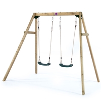 Plum Wooden Double Swing