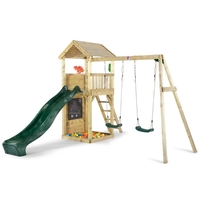 Plum Wooden Lookout Tower with Swing Arm