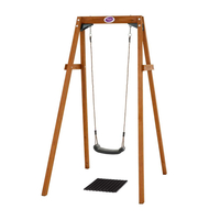 Plum Wooden Single Swing