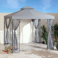 Polenza 2.5m Dark Grey Gazebo