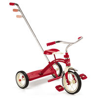 Radio Flyer Classic Red Tricycle (10in) with Handle