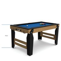 Riley 5ft Rolling Lay Flat Folding Pool Table - now endorsed by Ronnie O