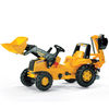 Rolly Junior CAT Pedal Tractor with Frontloader and Rear Excavator