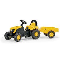 Rolly Kid JCB Pedal Tractor with Trailer