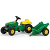 Rolly Kid John Deere Pedal Tractor with Trailer