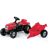 Rolly Kid Massey Ferguson Pedal Tractor with Trailer