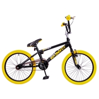 Rooster No Mercy 20" Wheel Black/Yellow Freestyler