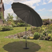 Shanghai 2.7m Black Parasol With Crank and Tilt
