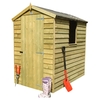 Shire Overlap Single Door Shed (6ft x 4ft)