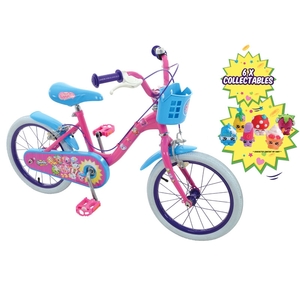 Shopkins Collectible 16inch Bike with 6 Collectible Shopkins