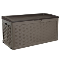 Starplast 335 Litre Rattan Garden Storage Box