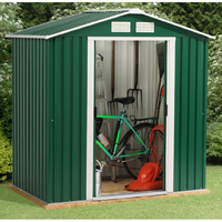 Store More Emerald Parkdale Apex Metal Shed (6ft x 6ft)