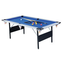 Supreme Deluxe Foldaway 6ft Pool Table (Aluminium)