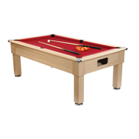 Supreme Prince Slimline 6ft Slate Bed Pool Table (Beech)