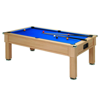 Supreme Prince Slimline 7ft Slate Bed Pool Table (Oak)