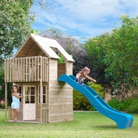 TP Loft Wooden Playhouse & Slide