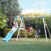 TP Toys Alaska Wooden Double Swing Set & Slide