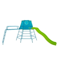 TP Toys Explorer Metal Climbing Frame Den Platform and Crazywavy Slide